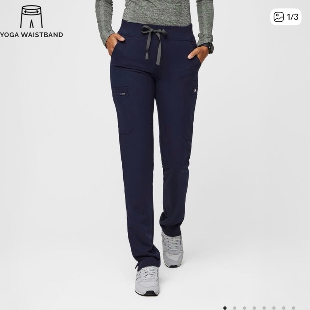 Figs Yola Skinny Navy Blue Scrub Pants